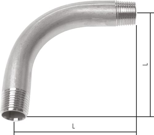 Exemplaire exposé: Coude 90° avec filetage femelle, fonte malléable galvanisée, type 3/G8