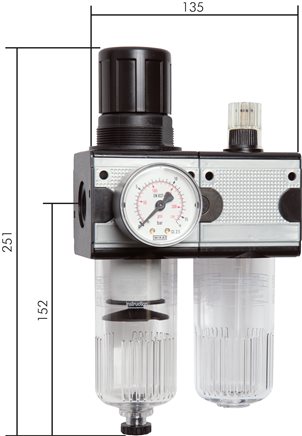 Exemplaire exposé: Unité de maintenance 2 pièces - Multifix série 2