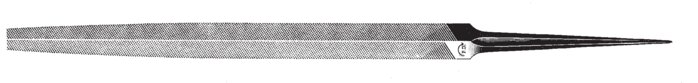 Exemplaire exposé: Lime triangulaire (DIN 7261-C)