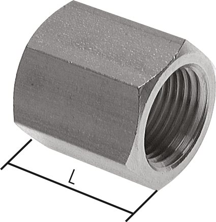 Exemplaire exposé: Manchons / embouts de réduction, hexagonal, 1.4571