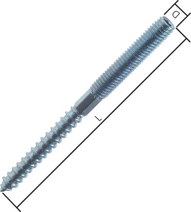 Exemplaire exposé: Boulon-vis (Acier galvanisé)